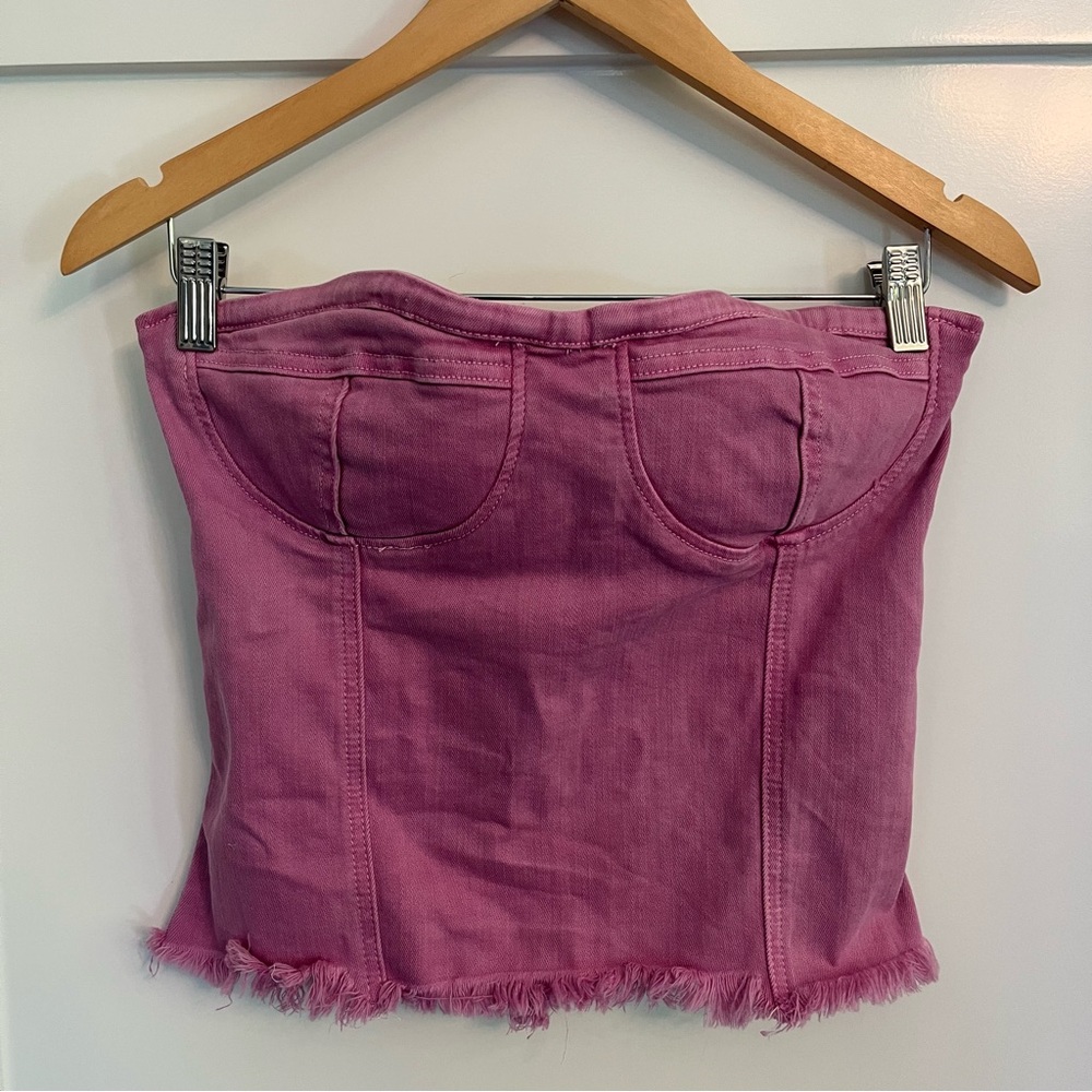 Superdown Desa Crop Bustier Top View 2